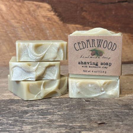 Five bars of shaving handmade soap