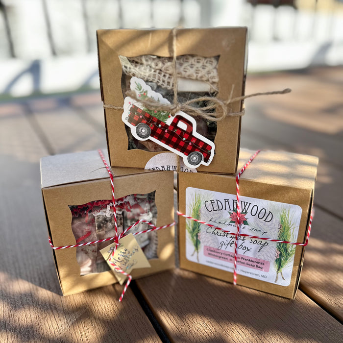 Christmas soap gift box