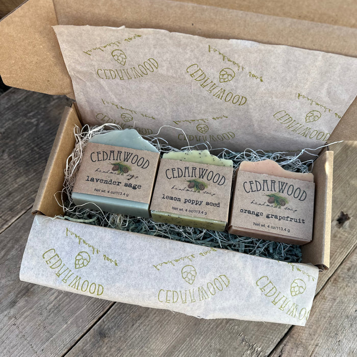 Handmade soap gift box