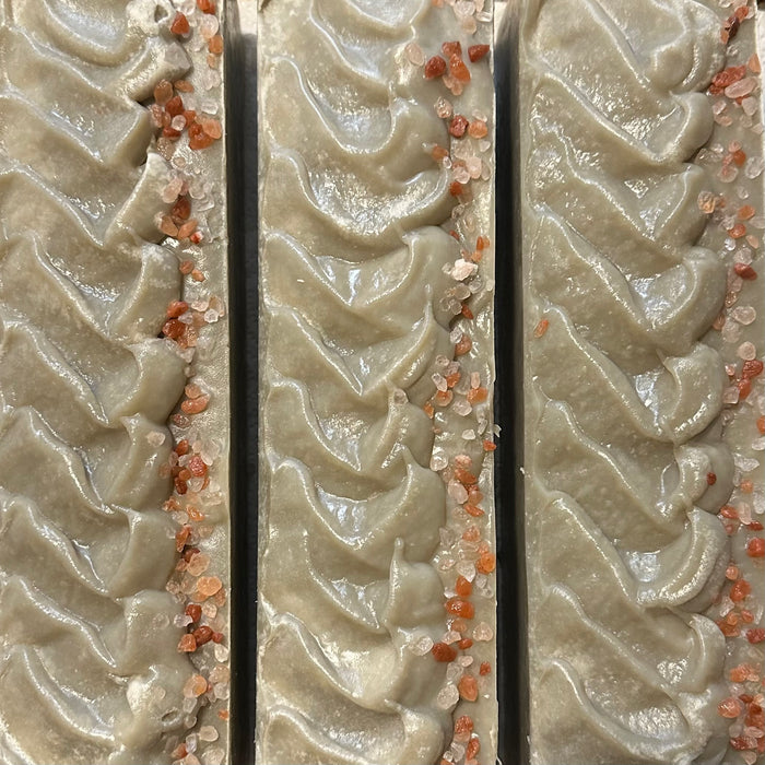 French Green Clay soap with Himalayan Pink Sea Salt