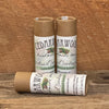 Three kraft paper tubes of cedarwood balsam deodorant