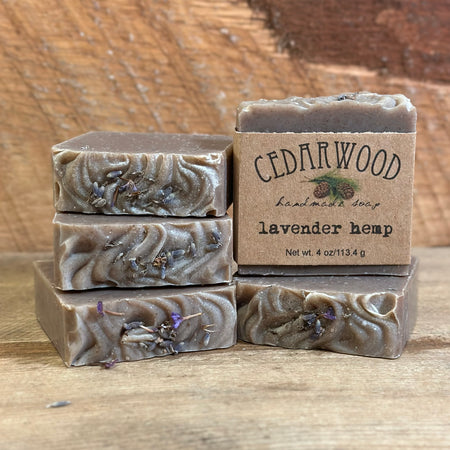 Lavender Hemp handmade bar soap