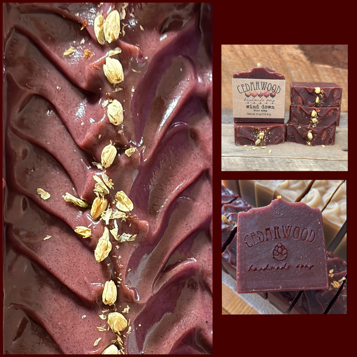 Wind Down wine soap