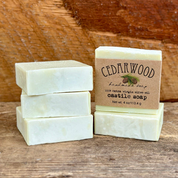 Five bars of handmade Castile soap