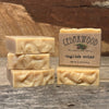 Five bars of handmade English cedar beer soap