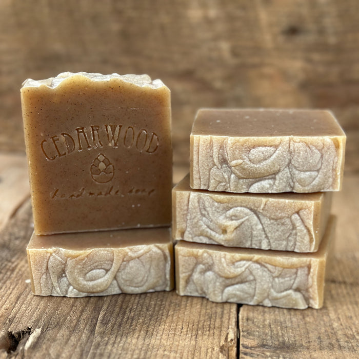 Five bars of Gingerbread handmade fall soap